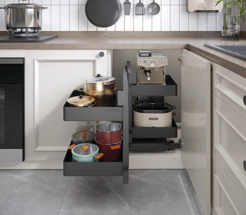 Corner cabinet pull-out unit, Häfele Utensio Plus H2 - Image 4