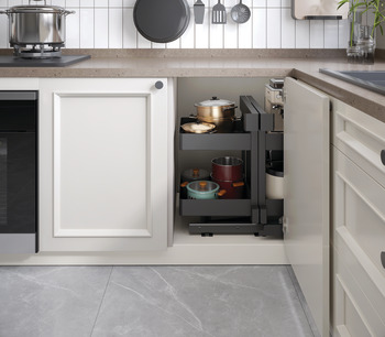 Corner cabinet pull-out unit, Häfele Utensio Plus H2 - Image 2