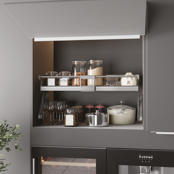 Overhead drop-down unit, cabinet width: 600 mm, Häfele Utensio Plus H2 - Image 2