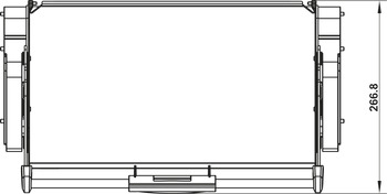 Overhead drop-down unit, cabinet width: 600 mm, Häfele Utensio Plus H2 - Image 5