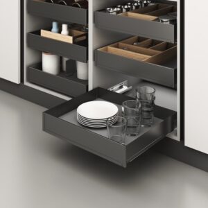 Apollo Premium Aluminum Drawers with anti-slip mat, soft closing (SIDE MOUNT)