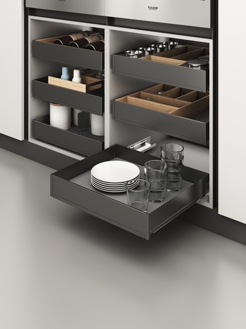 Apollo Premium Aluminum Drawers with anti-slip mat, soft closing (SIDE MOUNT)