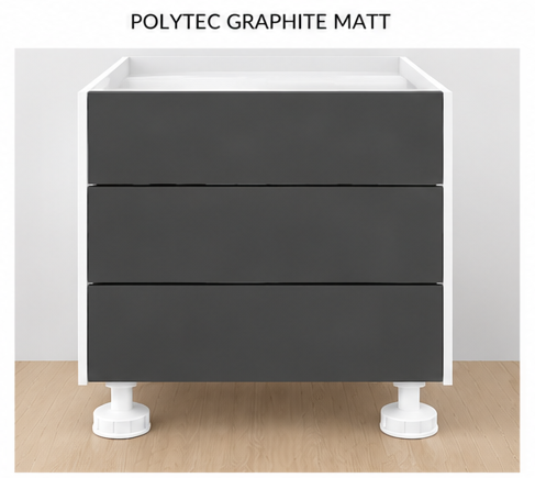 GRAPHITE 3 DRAWERS
