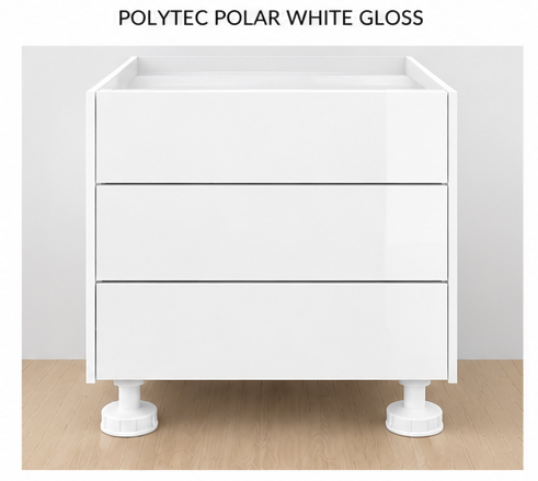 POLAR WHITE 3 DRAWERS