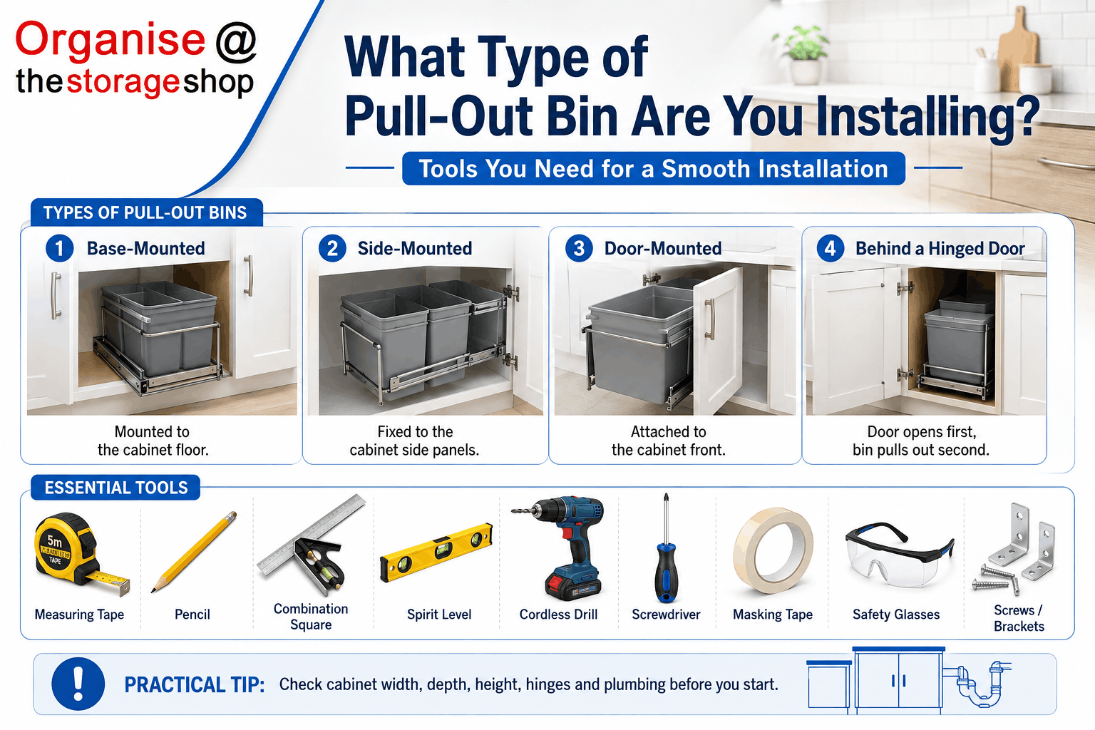 Pull Out Kitchen Bin