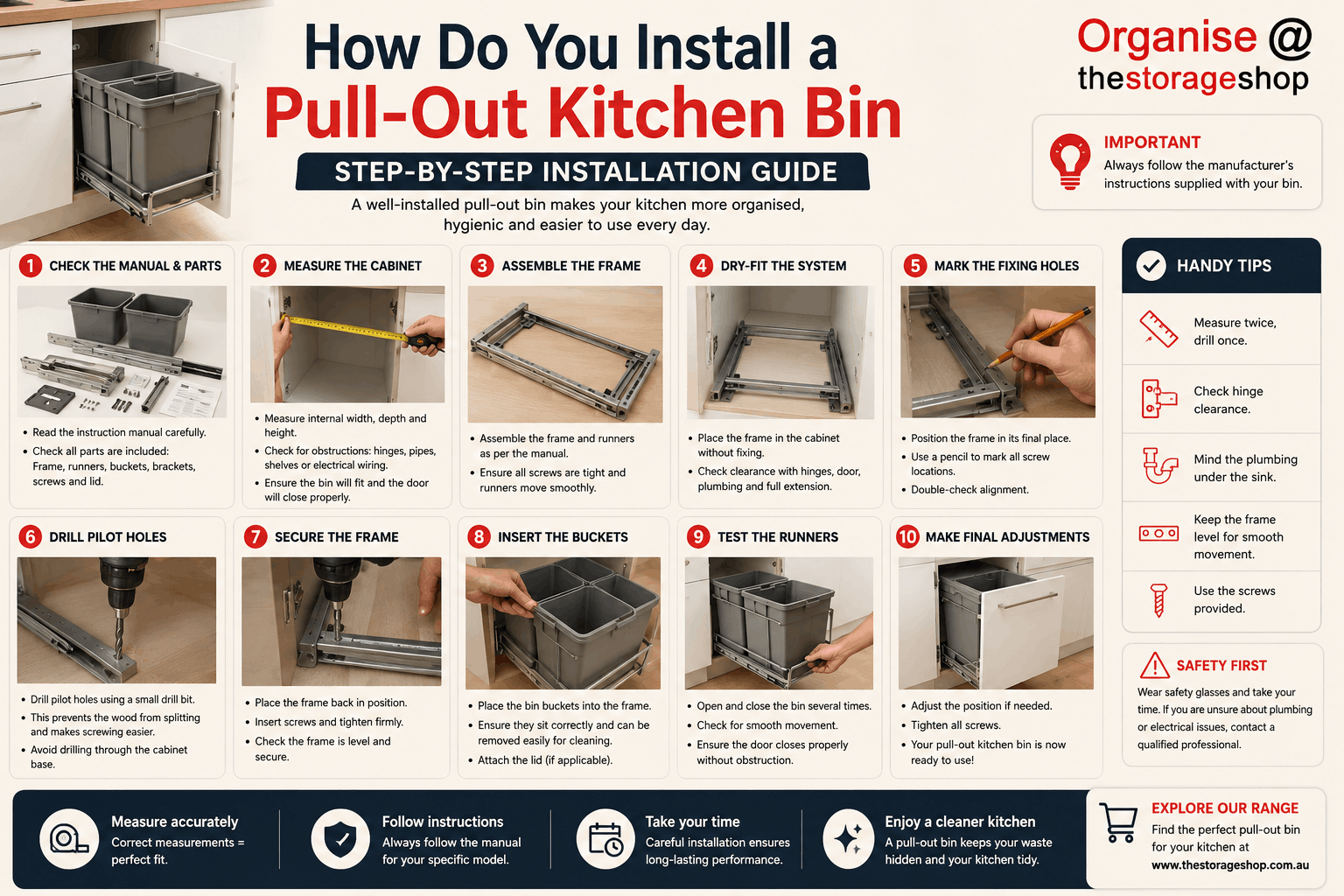 Pull Out Kitchen Bin