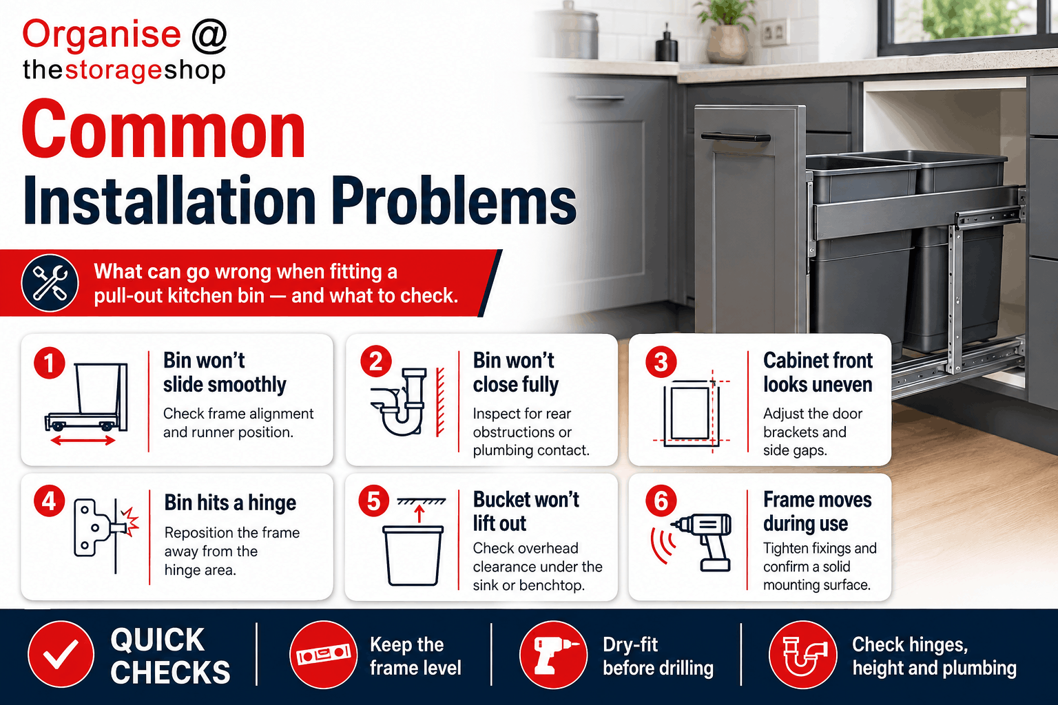 Pull Out Kitchen Bin