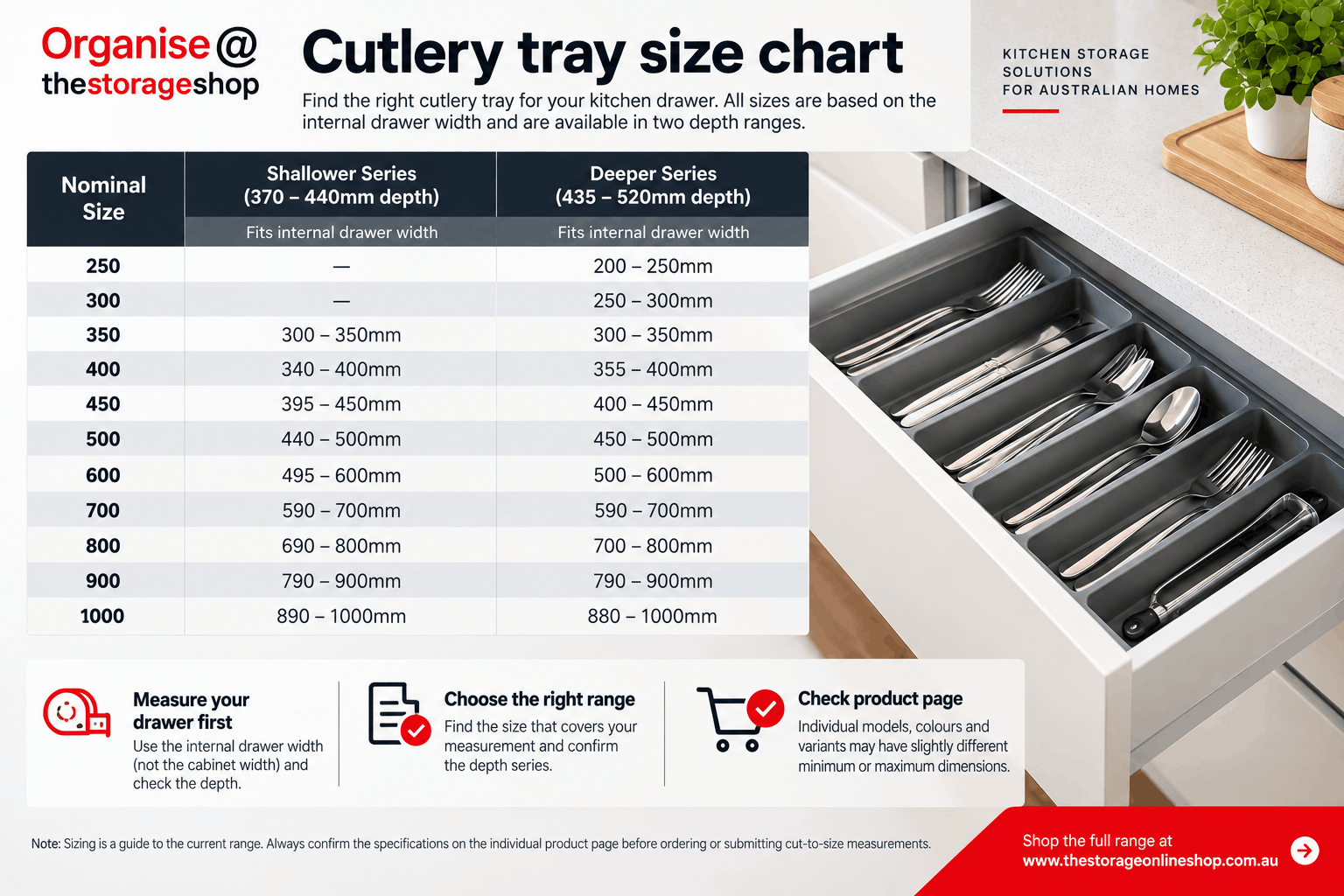 Cutlery Tray & Drawer Dividers
