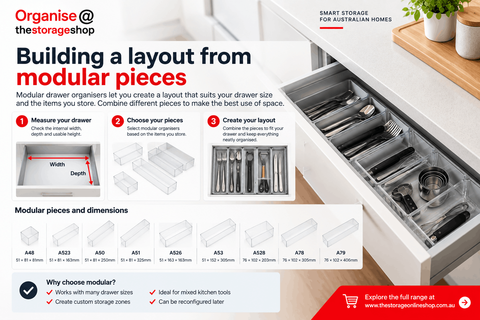 Cutlery Tray & Drawer Dividers (6)