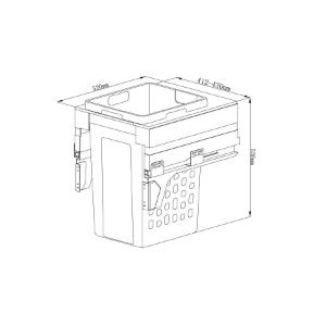 Kia Ora VITA Laundry Basket 48L White - Image 2