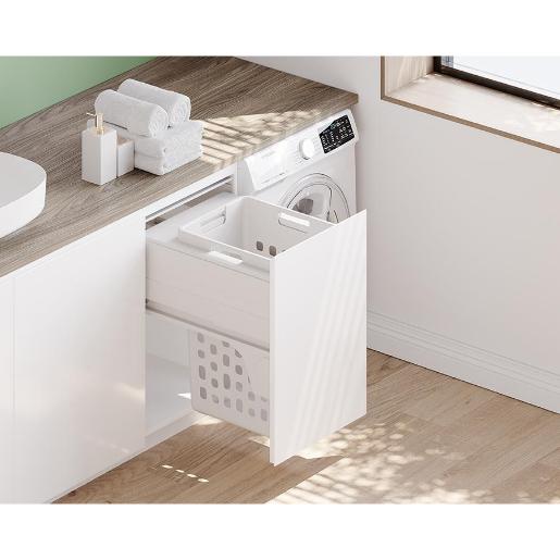 Kia Ora VITA Laundry Basket 48L White