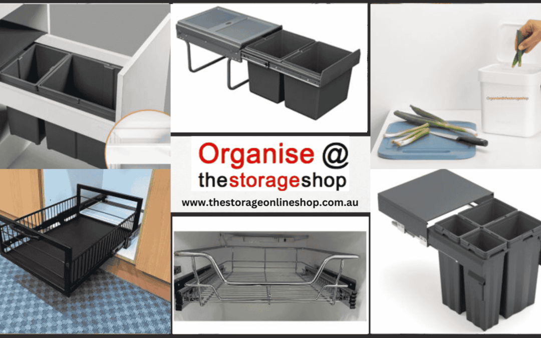 Pull Out Bins - Organise at The Storage Shop